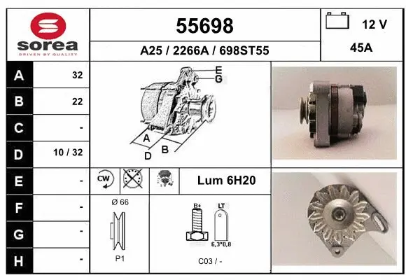 Alternator (55698)