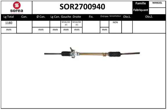 Steering Gear (SOR2700940)
