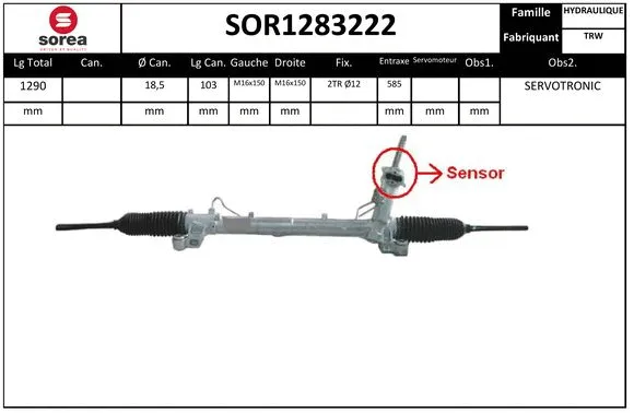 Steering Gear (SOR1283222)