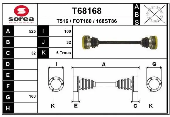Drive Shaft (T68168)