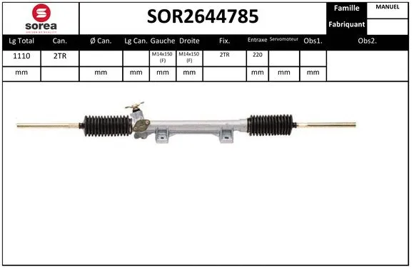 Steering Gear (SOR2644785)