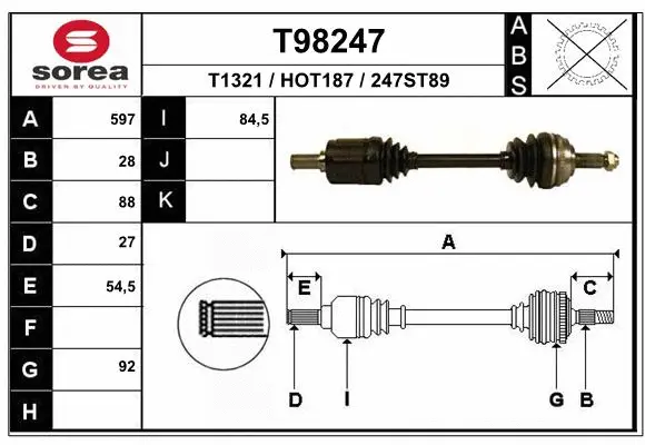 Drive Shaft (T98247)