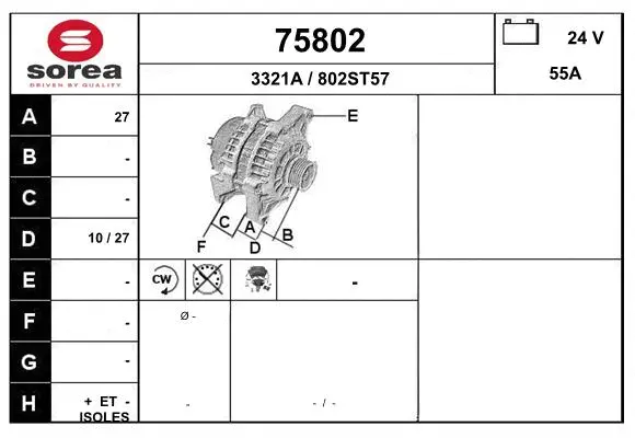 Alternator (75802)