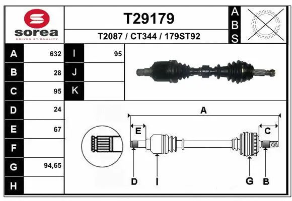 Drive Shaft (T29179)