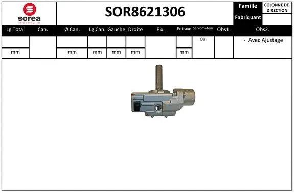 Steering Column (SOR8621306)