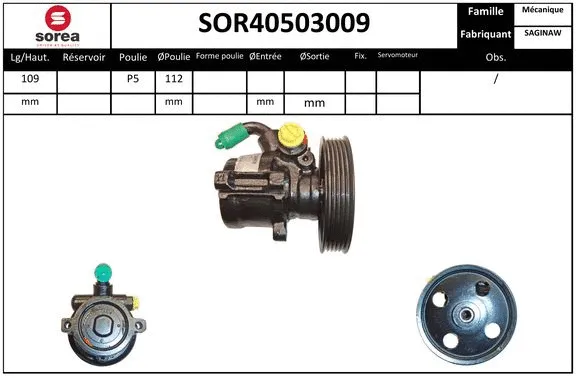 Hydraulic Pump, steering (SOR40503009)