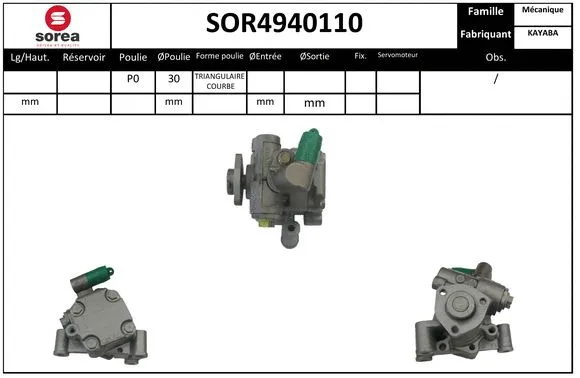 Hydraulic Pump, steering (SOR4940110)