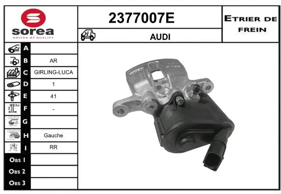Brake Caliper (2377007E)