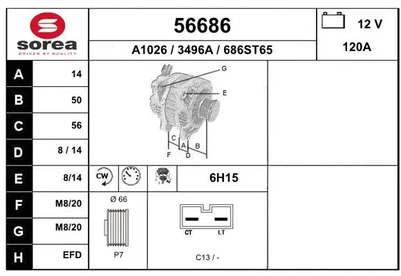 Alternator (56686)