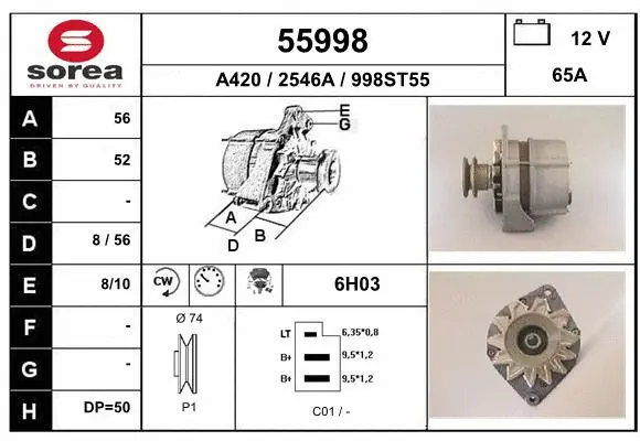 Alternator (55998)