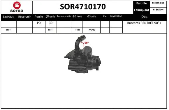 Hydraulic Pump, steering (SOR4710170)