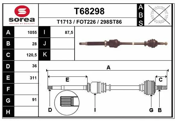 Drive Shaft (T68298)
