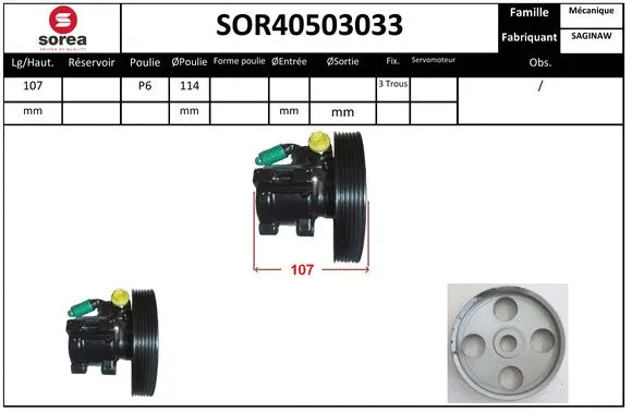 Hydraulic Pump, steering (SOR40503033)