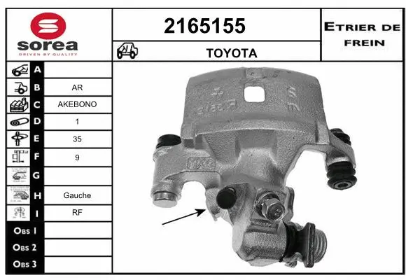 Brake Caliper (2165155)