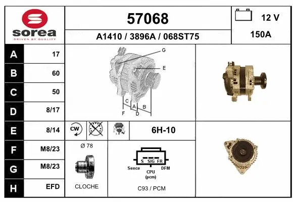 Alternator (57068)