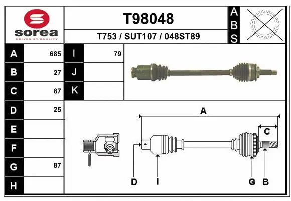 Drive Shaft (T98048)