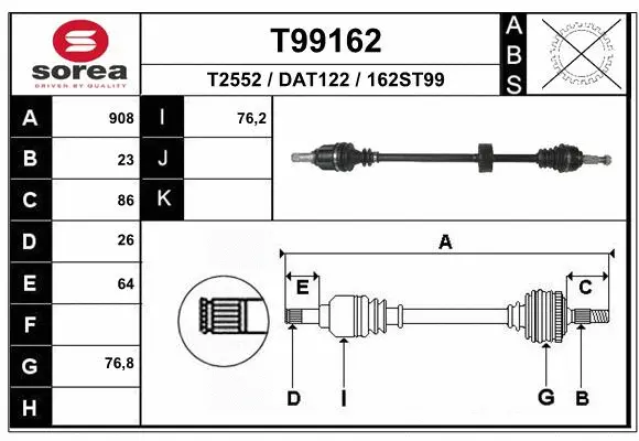 Drive Shaft (T99162)