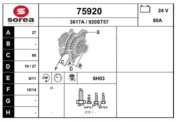 Alternator (75920)
