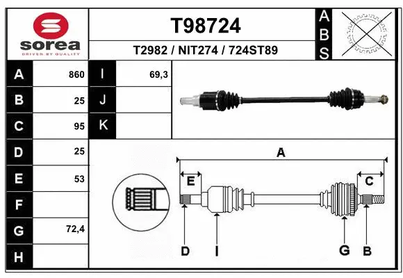Drive Shaft (T98724)