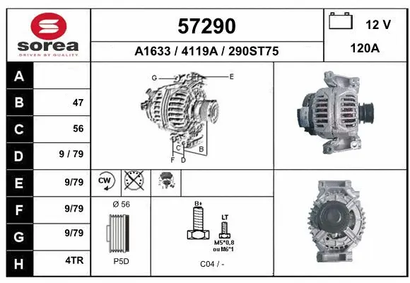 Alternator (57290)