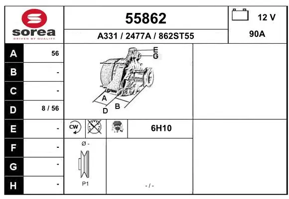 Alternator (55862)