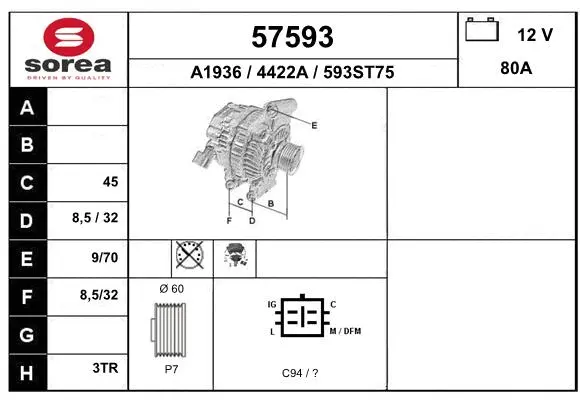 Alternator (57593)