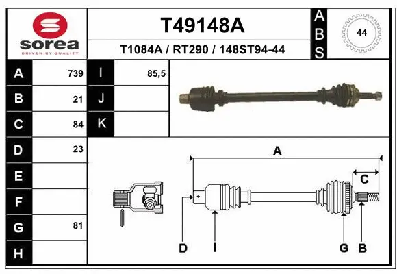 Drive Shaft (T49148A)
