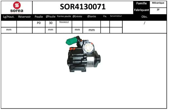 Hydraulic Pump, steering (SOR4130071)