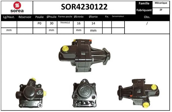 Hydraulic Pump, steering (SOR4230122)