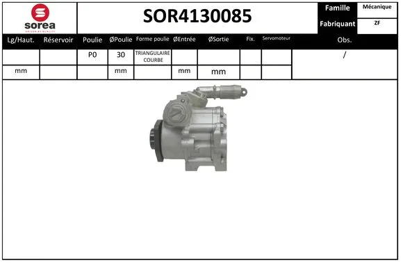 Hydraulic Pump, steering (SOR4130085)