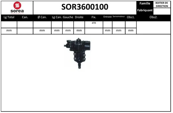 Steering Gear (SOR3600100)