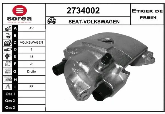 Brake Caliper (2734002)