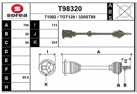 Drive Shaft (T98320)