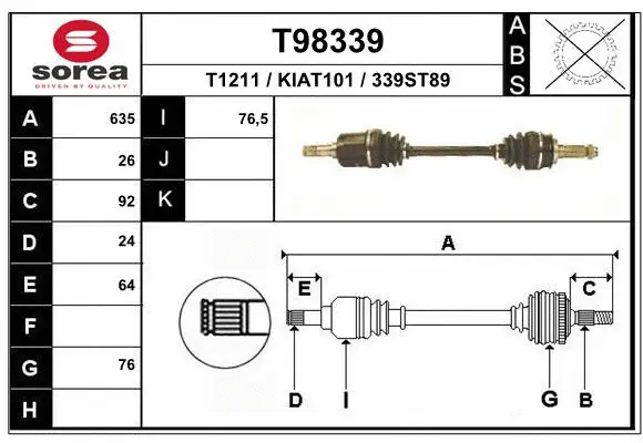 Drive Shaft (T98339)
