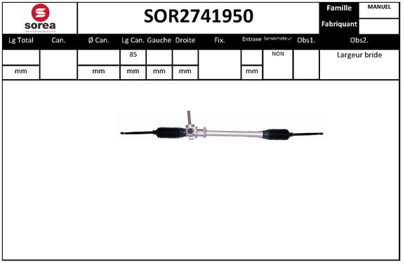Steering Gear (SOR2741950)