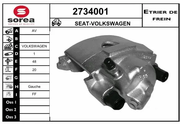 Brake Caliper (2734001)