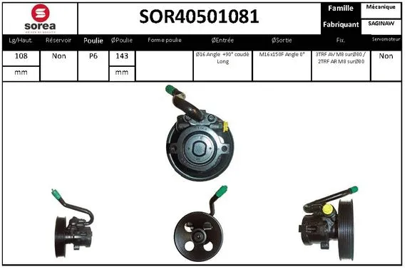 Hydraulic Pump, steering (SOR40501081)