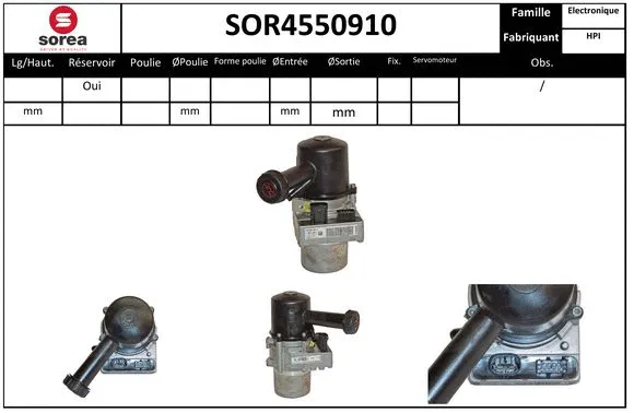 Hydraulic Pump, steering (SOR4550910)
