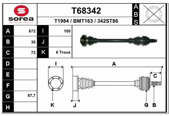 Drive Shaft (T68342)
