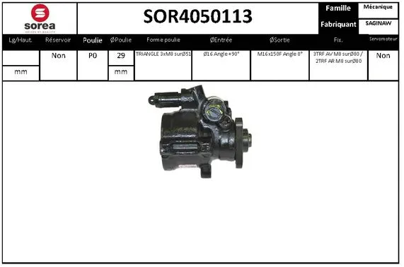 Hydraulic Pump, steering (SOR4050113)