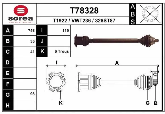 Drive Shaft (T78328)