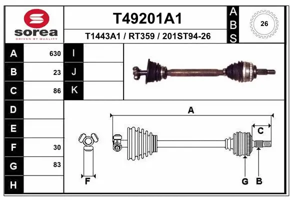 Drive Shaft (T49201A1)