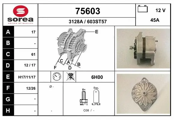 Alternator (75603)