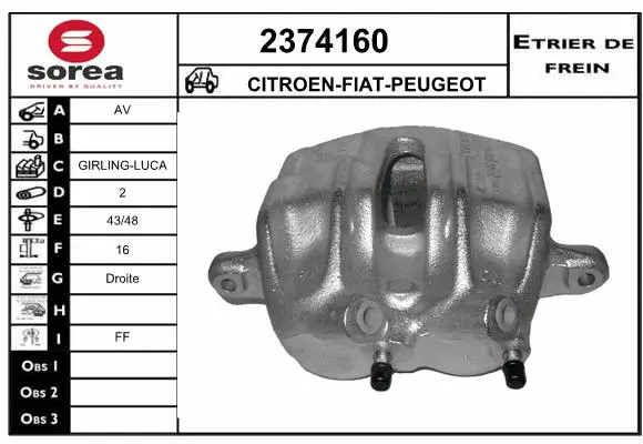 Brake Caliper (2374160)