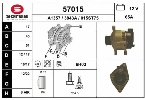 Alternator (57015)
