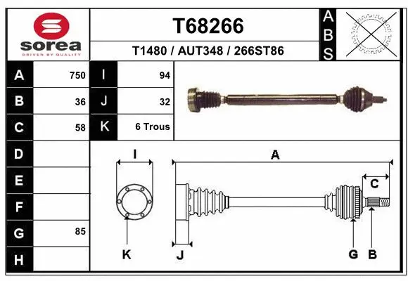 Drive Shaft (T68266)