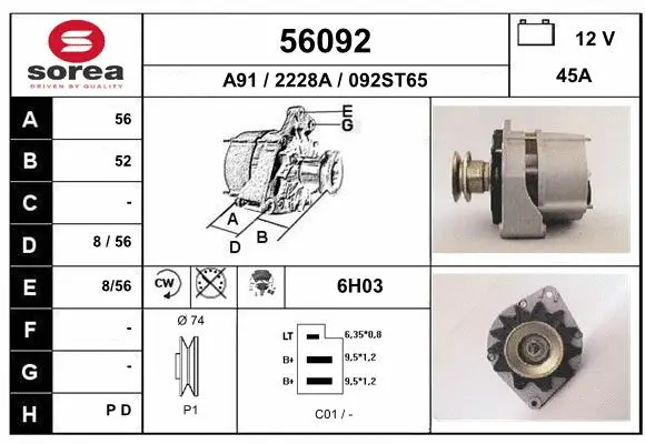 Alternator (56092)