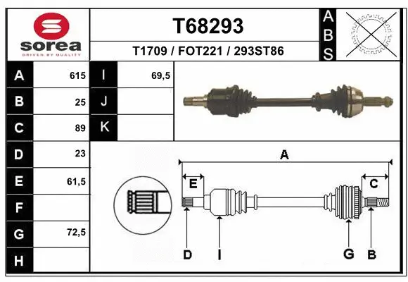Drive Shaft (T68293)