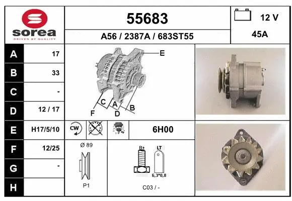 Alternator (55683)