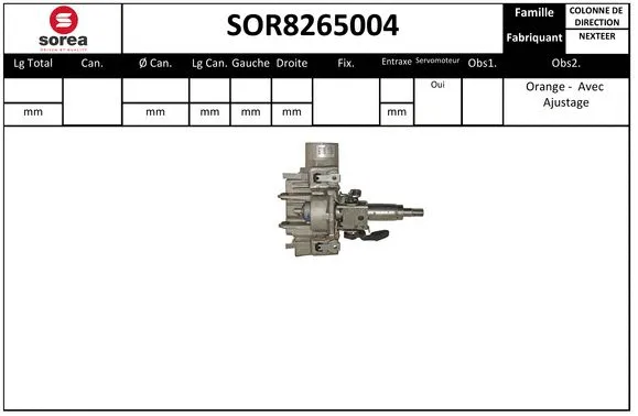 Steering Column (SOR8265004)